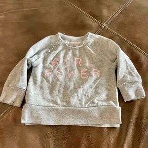 Baby Girl “girl power” sweatshirt
